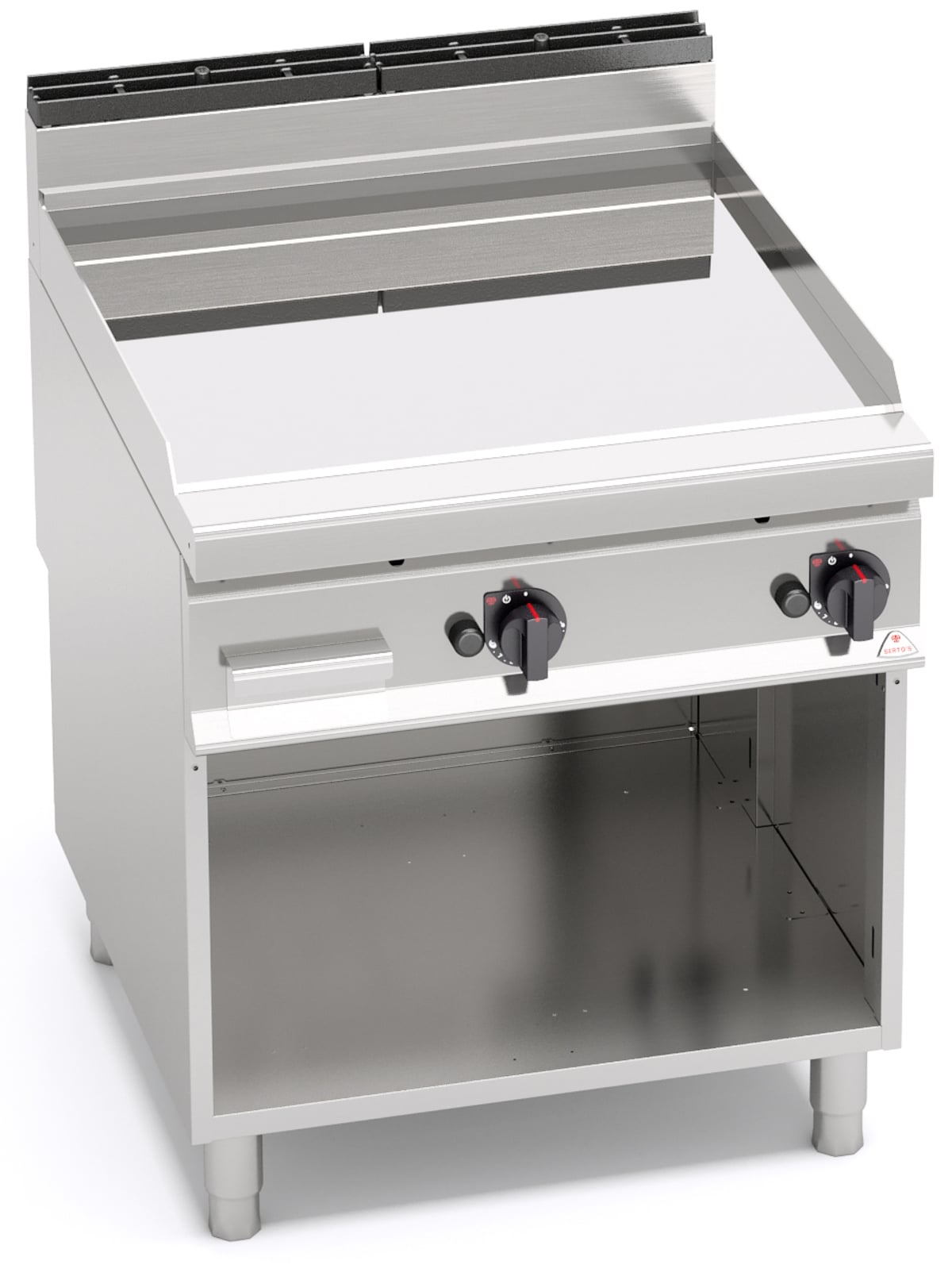 Gasgrill Chrom Glatt Compound Platte 20kW Gastrotecno