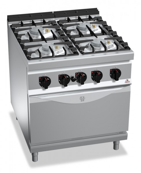 Gastronomie Gasherd mit Elektrobackofen ECO-POWER 32kW mit Pilotflamme