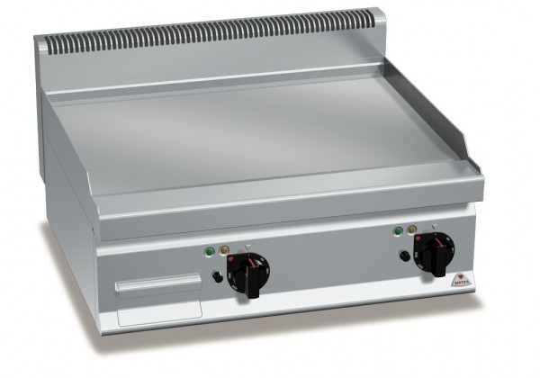 Gastro Elektro Grillgerät Glatte/Chrom BratenplatteTischgerät Leistung 9,6kW