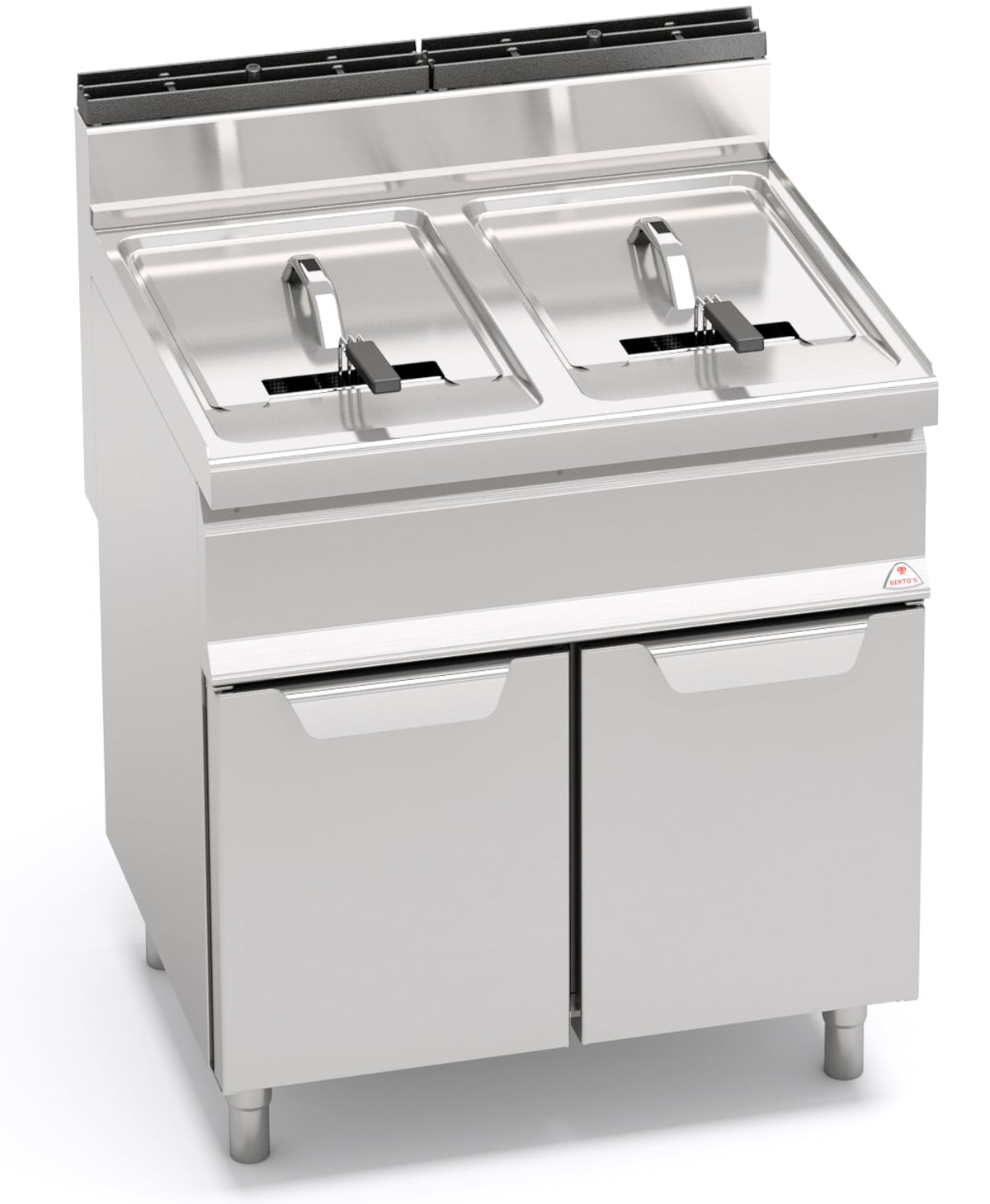 Gastro GasFritteuse mit 2 x 20 Liter Wanne 33kW Fritteusen Kochen