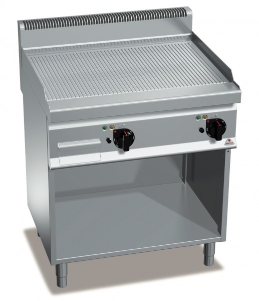 Günstige Gastronomie Elektro-Grillgerät Gerillte Bratenplatte 9,6kW