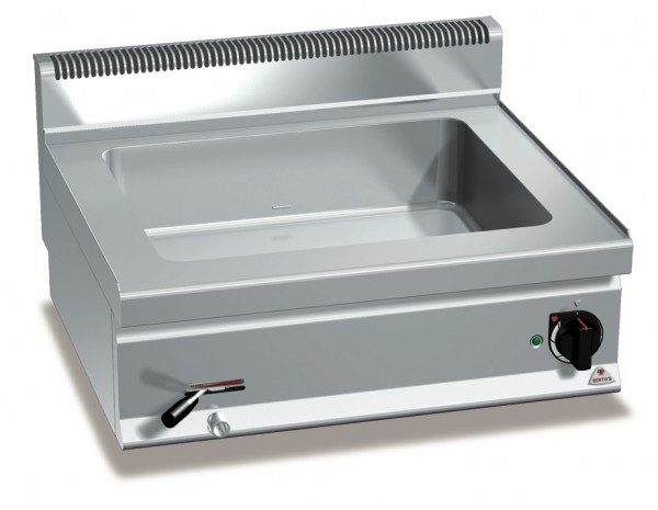 Bertos Gastronomie Wasserbad mit einer GN2/1 Wanne als Tischgerät 3kW