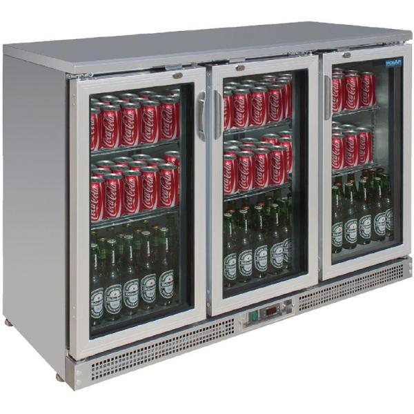 Barkühlvitrine mit 3 Glastüren 350 Liter