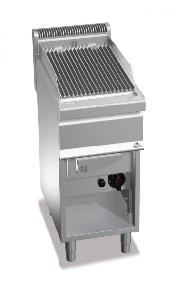 Gastro Gas-Wassergrill mit Gusseisenroste-Roste Leistung 9kW