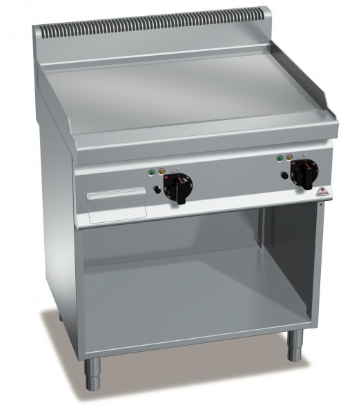 Günstige Gastronomiegeräte Elektrogrill Glatte Bratenplatte 9,6kW
