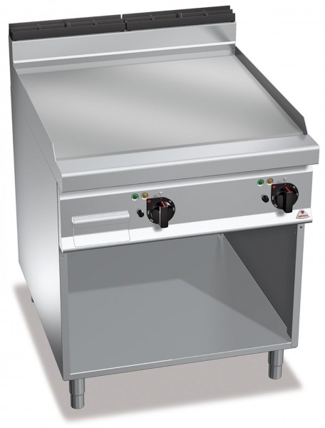 Gastrogeräte Günstig Elektrogrill Chrom- Glatte Bratenplatte Standgerät Leistung 11,4kW