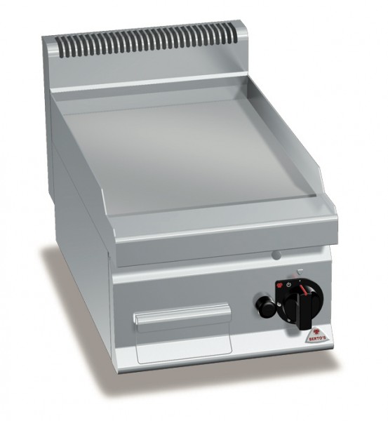 Gastro Gasgrill Glatte/Chrom Bratplatte Tischgerät 6,9kW