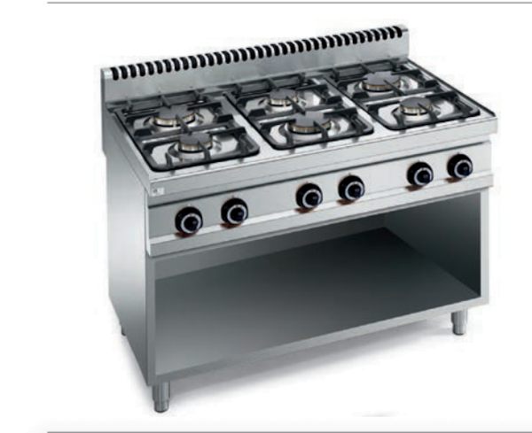Gastro Gasherd 6 Brenner LIGHT-Power 18,6kW