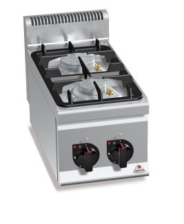 Gastro Gasherd mit 2 Flammen Tischgerät Serie PLUS 600 ECO-POWER Leistung 9,5kW
