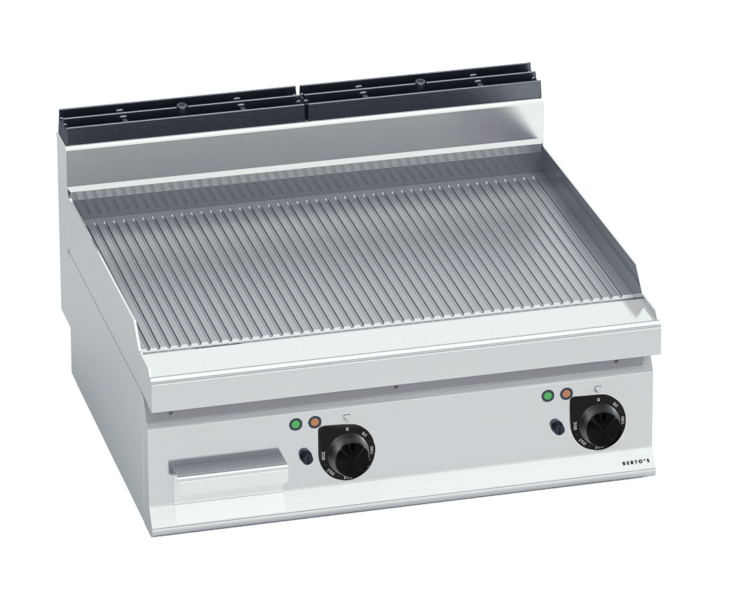 Elektrogrill Gerillte Bratplatte (9,6kW) - Gastrotecno | Grillplatten